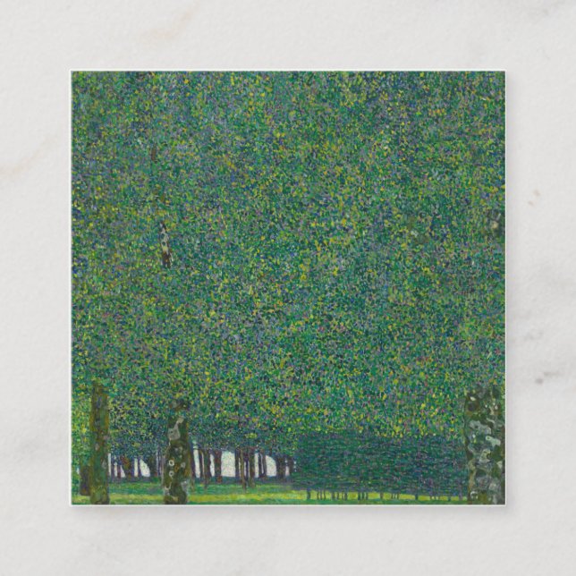 Gustav Klimt - The Park Square Business Card (Front)