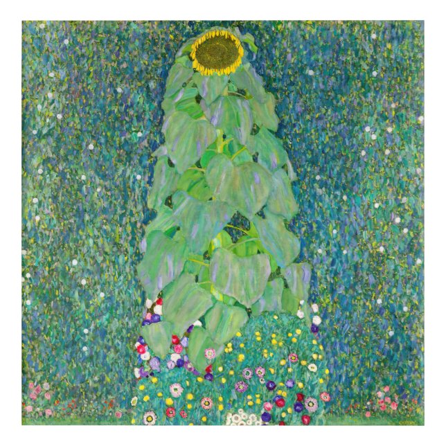 Gustav Klimt - The Sunflower Acrylic Print (Front)