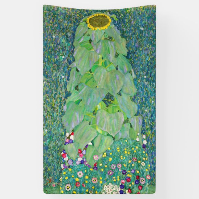 Gustav Klimt - The Sunflower Banner (Vertical)