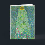 Gustav Klimt - The Sunflower Card<br><div class="desc">The Sunflower - Gustav Klimt,  Oil on Canvas,  1907</div>