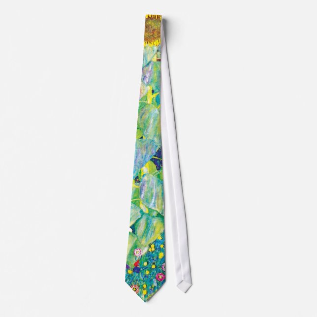 Gustav Klimt - The Sunflower Fine Art Painting Neck Tie (Front)