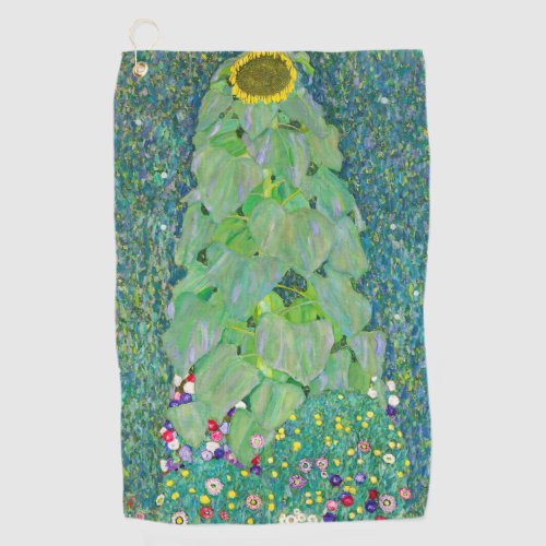 Gustav Klimt _ The Sunflower Golf Towel