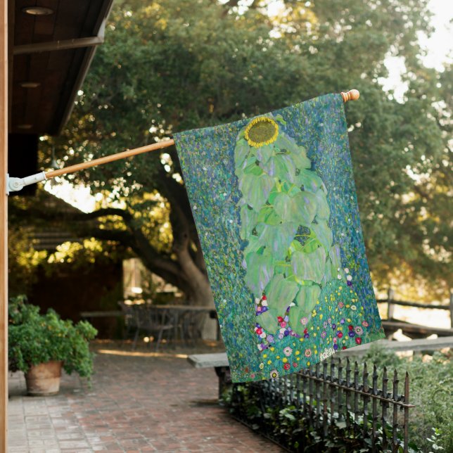 Gustav Klimt - The Sunflower House Flag (In SItu)