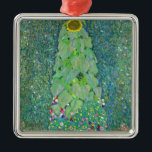 Gustav Klimt - The Sunflower Metal Ornament<br><div class="desc">The Sunflower - Gustav Klimt,  Oil on Canvas,  1907</div>