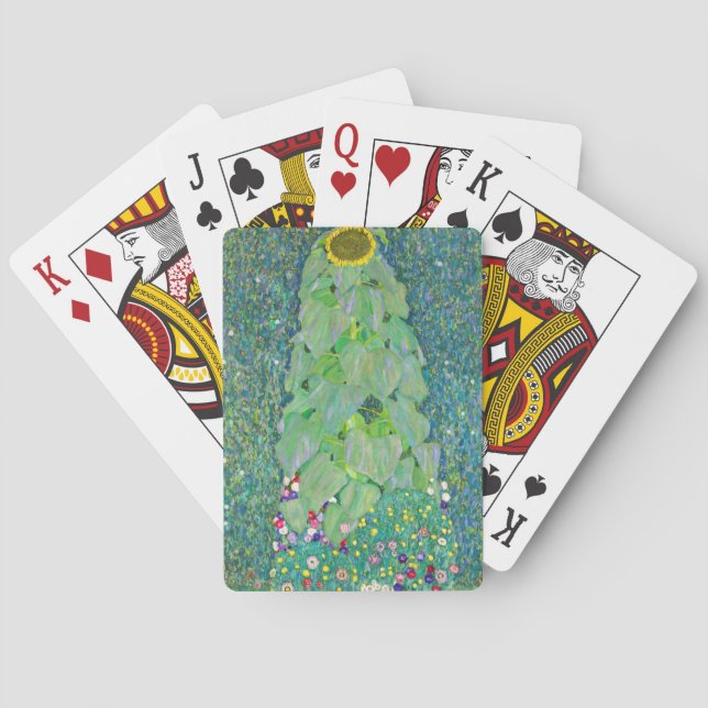 Gustav Klimt - The Sunflower Poker Cards (Back)