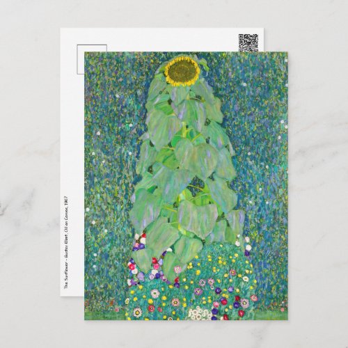 Gustav Klimt _ The Sunflower Postcard