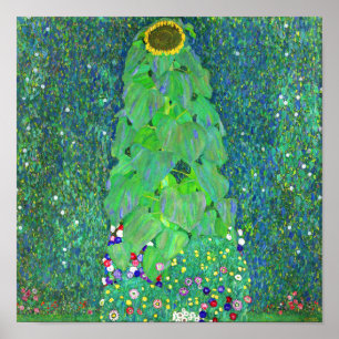 Gustav Klimt The Sunflower Poster
