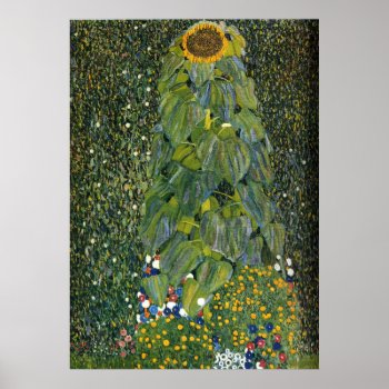 Gustav Klimt 'the Sunflower' Poster by OldArtReborn at Zazzle