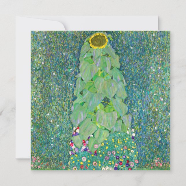 Gustav Klimt - The Sunflower Thank You Card (Front)