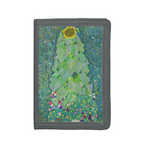 Gustav Klimt - The Sunflower Tri-fold Wallet