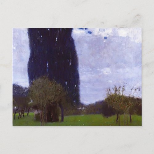 Gustav Klimt_ The Tall Poplar Trees II Postcard