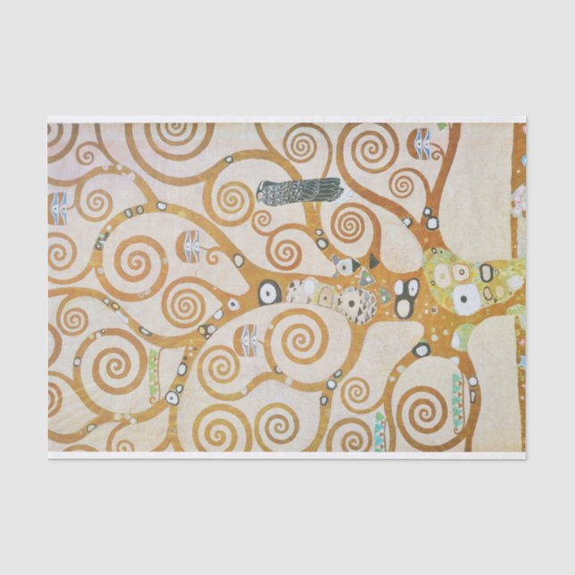 Gustav Klimt The Tree Of Life Art Nouveau Tissue Paper (Front)