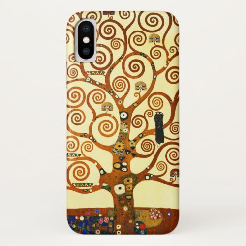 Gustav Klimt The Tree of Life Fine Art iPhone X Case