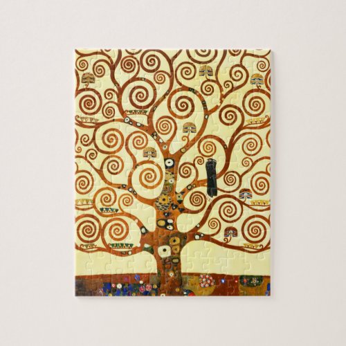 Gustav Klimt The Tree of Life Fine Art Jigsaw Puzzle