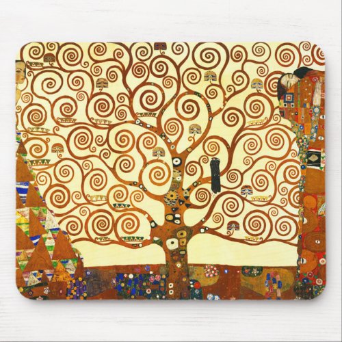 Gustav Klimt The Tree of Life Fine Art Mouse Pad