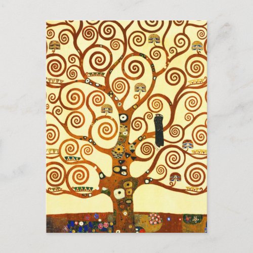 Gustav Klimt The Tree of Life Fine Art Postcard