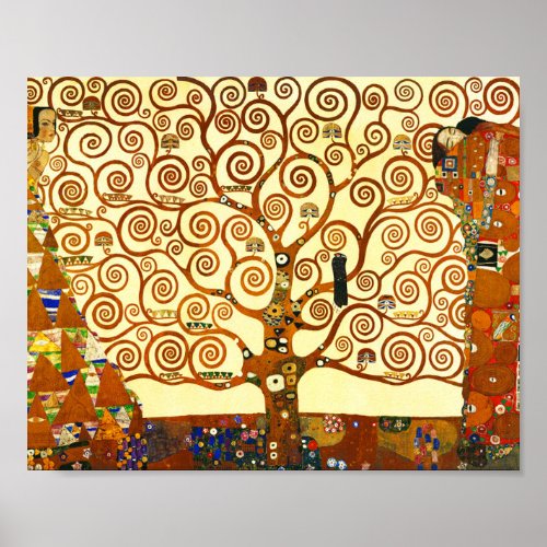Gustav Klimt The Tree of Life Fine Art Poster