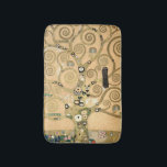 Gustav Klimt - The Tree of Life, Stoclet Frieze Bath Mat<br><div class="desc">The Tree of Life,  Stoclet Frieze,  central part of left panel - Gustav Klimt,  Cardboard,  1909</div>