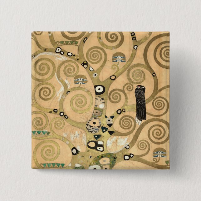 Gustav Klimt - The Tree of Life, Stoclet Frieze Button (Front)