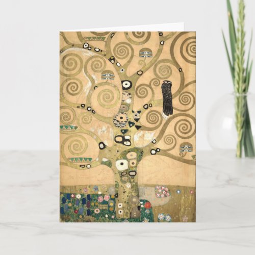 Gustav Klimt _ The Tree of Life Stoclet Frieze Card