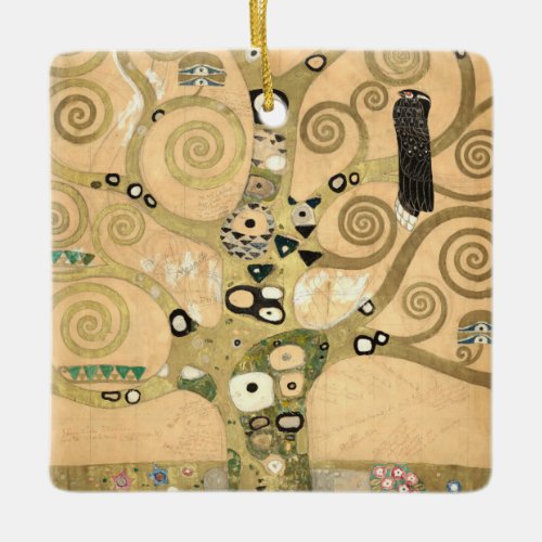 Gustav Klimt _ The Tree of Life Stoclet Frieze Ceramic Ornament
