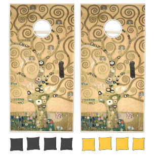 Gustav Klimt - The Tree of Life, Stoclet Frieze Cornhole Set