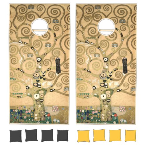 Gustav Klimt _ The Tree of Life Stoclet Frieze Cornhole Set