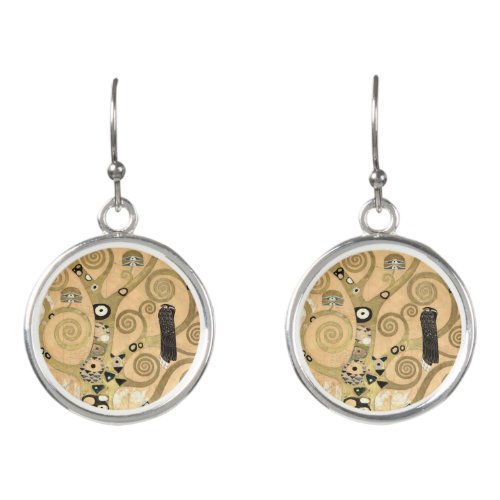 Gustav Klimt _ The Tree of Life Stoclet Frieze Earrings