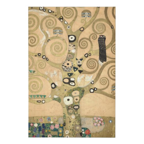 Gustav Klimt _ The Tree of Life Stoclet Frieze Faux Canvas Print