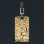 Gustav Klimt - The Tree of Life, Stoclet Frieze Luggage Tag<br><div class="desc">The Tree of Life,  Stoclet Frieze,  central part of left panel - Gustav Klimt,  Cardboard,  1909</div>