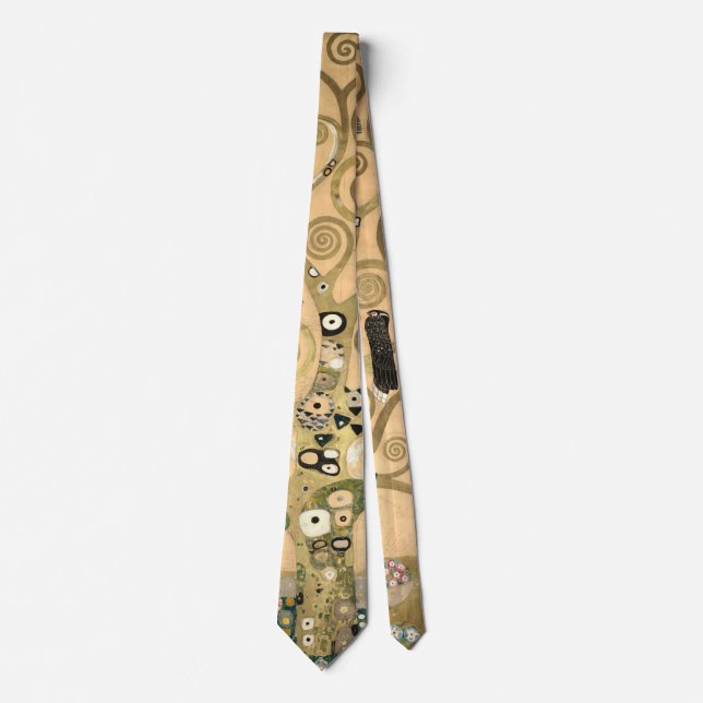 Gustav Klimt - The Tree of Life, Stoclet Frieze Neck Tie (Front)