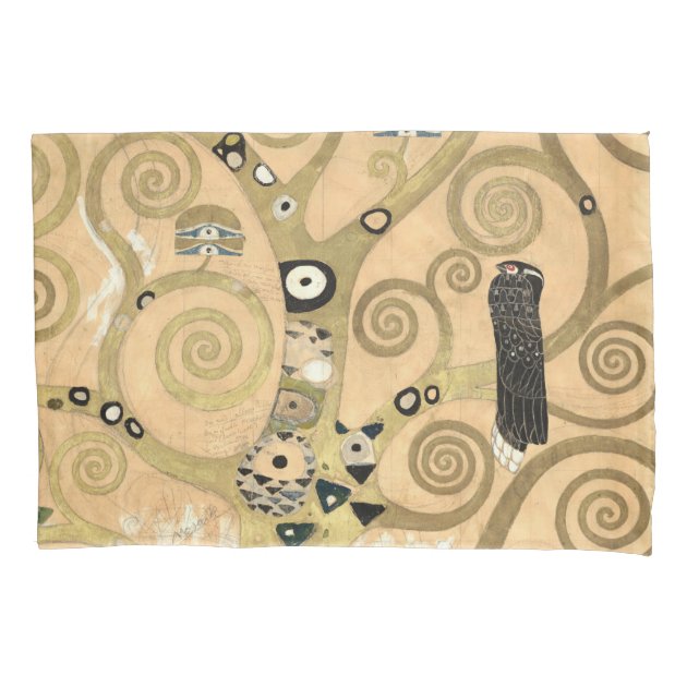 Gustav Klimt - The Tree Of Life, Stoclet Frieze Pillow Case | Zazzle