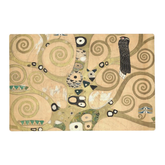 Gustav Klimt - The Tree of Life, Stoclet Frieze Placemat (Front)