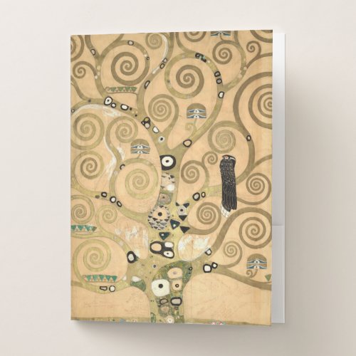 Gustav Klimt _ The Tree of Life Stoclet Frieze Pocket Folder