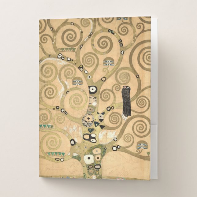Gustav Klimt - The Tree of Life, Stoclet Frieze Pocket Folder (Front)