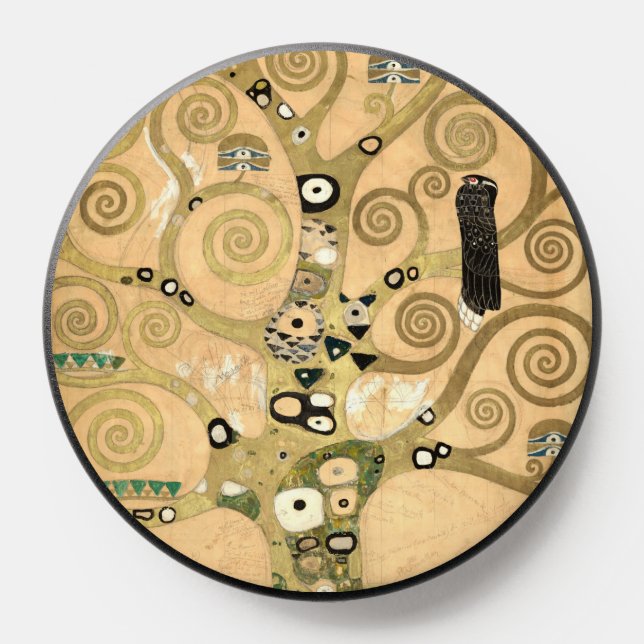 Gustav Klimt - The Tree of Life, Stoclet Frieze PopSocket (Popsocket)