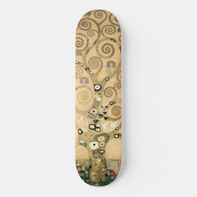 Gustav Klimt - The Tree of Life, Stoclet Frieze Skateboard (Front)