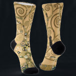 Gustav Klimt - The Tree of Life, Stoclet Frieze Socks<br><div class="desc">The Tree of Life,  Stoclet Frieze,  central part of left panel - Gustav Klimt,  Cardboard,  1909</div>