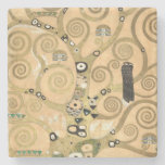 Gustav Klimt - The Tree of Life, Stoclet Frieze Stone Coaster
