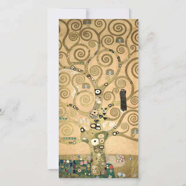 Gustav Klimt - The Tree Of Life, Stoclet Frieze Thank You Card | Zazzle