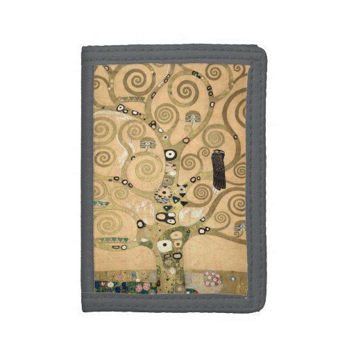 Gustav Klimt _ The Tree of Life Stoclet Frieze Trifold Wallet