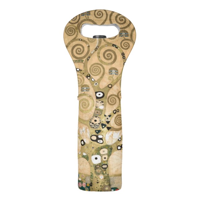 Gustav Klimt - The Tree of Life, Stoclet Frieze Wine Bag (Front)