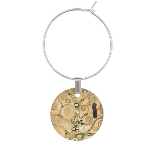 Gustav Klimt _ The Tree of Life Stoclet Frieze Wine Charm