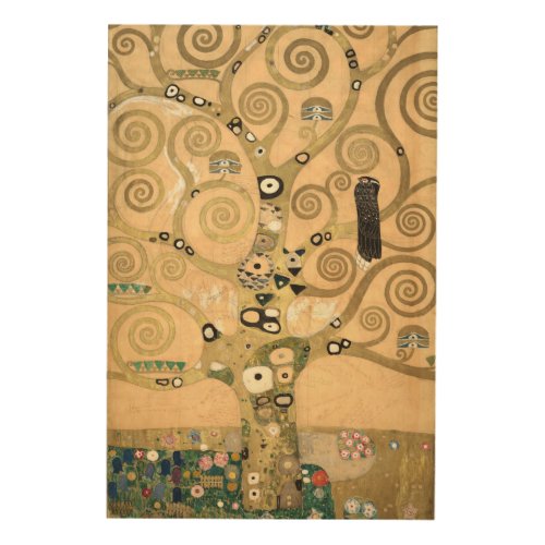 Gustav Klimt _ The Tree of Life Stoclet Frieze Wood Wall Art