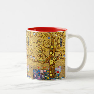 Gustav Klimt , The Tree of Life Two-Tone Coffee Mug