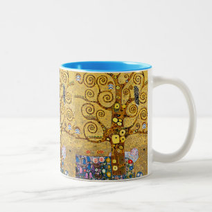 Gustav Klimt , The Tree of Life Two-Tone Coffee Mug
