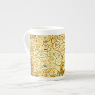 Gustav Klimt The Tree Of Life Vintage Art Nouveau Bone China Mug