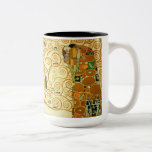 Gustav Klimt The Tree Of Life Vintage Art Nouveau Two-Tone Coffee Mug<br><div class="desc">Gustav Klimt The Tree Of Life Vintage Art Nouveau Painting The Tree of Life, Stoclet Frieze (French: L'Arbre de Vie, Stoclet Frieze) is a painting by Austrian symbolist painter Gustav Klimt. It was completed in 1909 and is based on the Art Nouveau (Modern) style in a symbolic painting genre. It...</div>