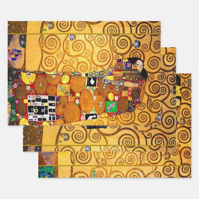 Gustav Klimt, The Tree of Life Wrapping Paper Sheets (Set)