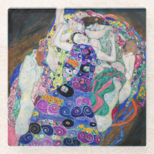 Gustav Klimt - The Virgin Glass Coaster